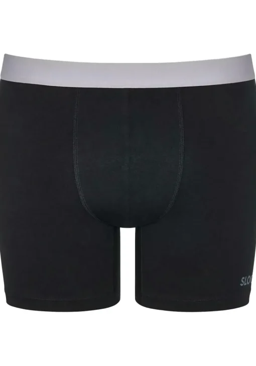 Sloggi Men GO ABC 2.0 Short, heren boxershort korte pijp (2-pack), zwart