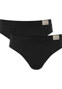 Sloggi Men GO Natural Brief, heren slip met smalle zijkanten (2-pack), zwart