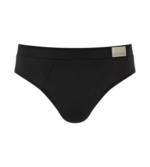 Sloggi Men GO Natural Brief, heren slip met smalle zijkanten (2-pack), zwart