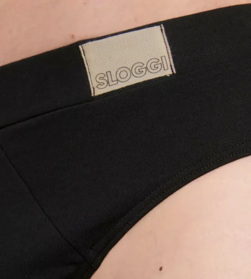 Sloggi Men GO Natural Brief, heren slip met smalle zijkanten (2-pack), zwart