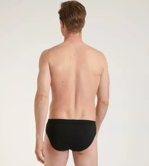 Sloggi Men GO Natural Brief, heren slip met smalle zijkanten (2-pack), zwart