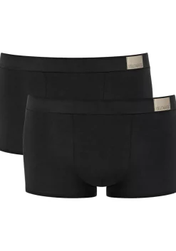 Sloggi Men GO Natural Hipster, heren boxershort korte pijp (2-pack), zwart
