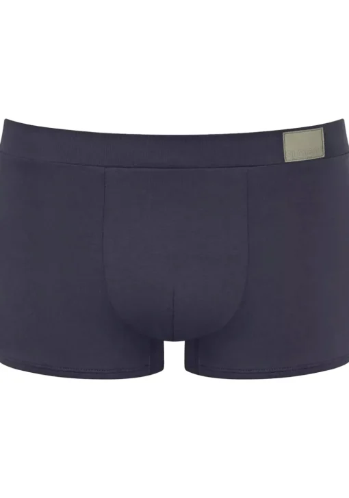Sloggi Men GO Natural Hipster, heren boxershort korte pijp (2-pack), licht- en donkerblauw