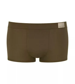 Sloggi Men GO Natural Hipster, heren boxershort korte pijp (2-pack), bruin en olijfgroen