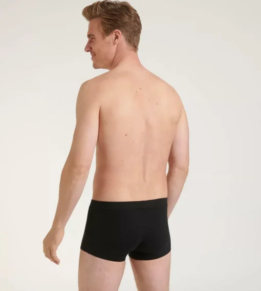 Sloggi Men GO Natural Hipster, heren boxershort korte pijp (2-pack), zwart