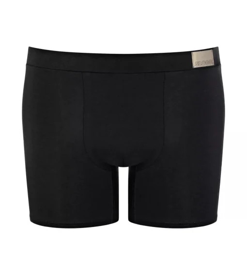 Sloggi Men GO Natural Short, heren boxershort korte pijp (2-pack), zwart