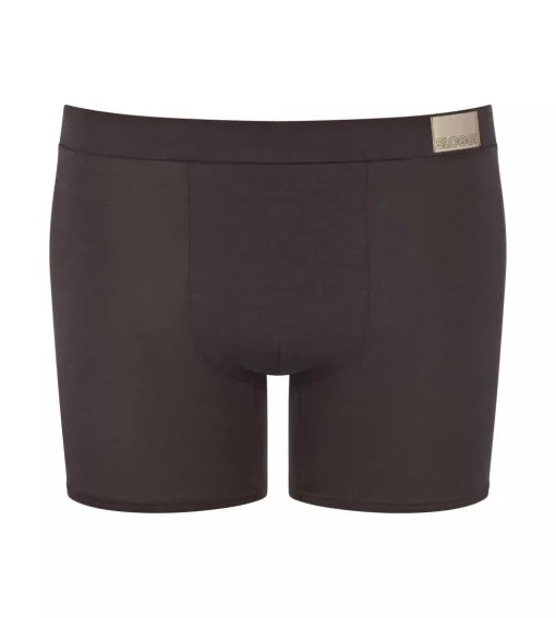 Sloggi Men GO Natural Short, heren boxershort korte pijp (2-pack), bruin en olijfgroen