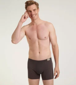 Sloggi Men GO Natural Short, heren boxershort korte pijp (2-pack), bruin en olijfgroen