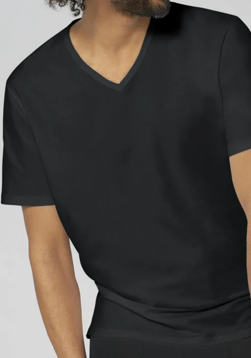 Sloggi Men GO Shirt V-Neck Regular Fit, heren T-shirt (1-pack), zwart