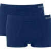 Sloggi Men GO Smooth Hipster, heren boxershort korte pijp (2-pack), donkerblauw