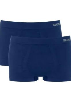 Sloggi Men GO Smooth Hipster, heren boxershort korte pijp (2-pack), donkerblauw