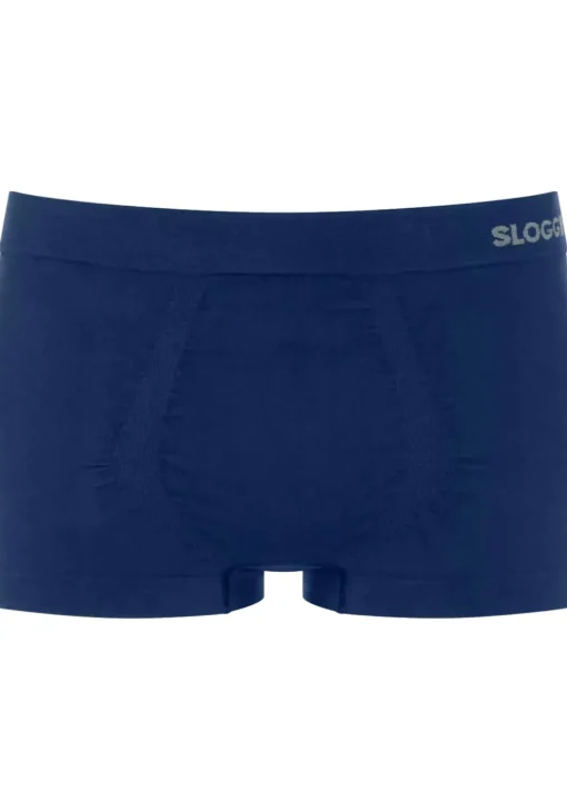 Sloggi Men GO Smooth Hipster, heren boxershort korte pijp (2-pack), donkerblauw