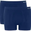Sloggi Men GO Smooth Short, heren boxershort korte pijp (2-pack), donkerblauw