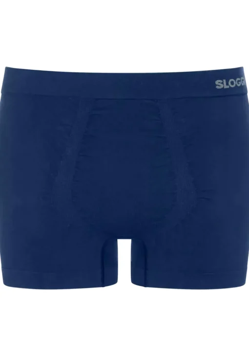 Sloggi Men GO Smooth Short, heren boxershort korte pijp (2-pack), donkerblauw