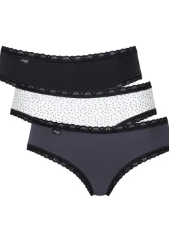 Sloggi Women 24/7 Weekend Hipster (3-pack), dames slip, zwart