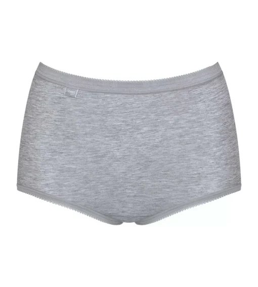Sloggi Women Basic+ Maxi (4-pack), dames slip, wit, beige, zwart, grijs