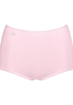 Sloggi Women Basic+ Maxi (4-pack), dames slip, wit, lichtblauw, donkerblauw, roze