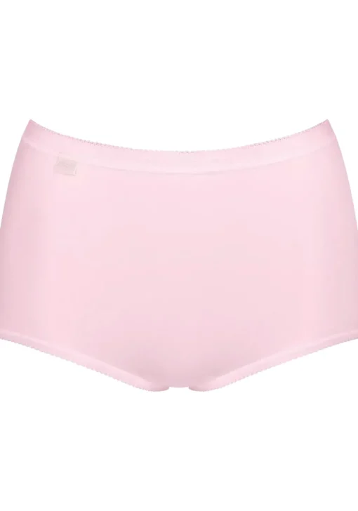 Sloggi Women Basic+ Maxi (4-pack), dames slip, wit, lichtblauw, donkerblauw, roze