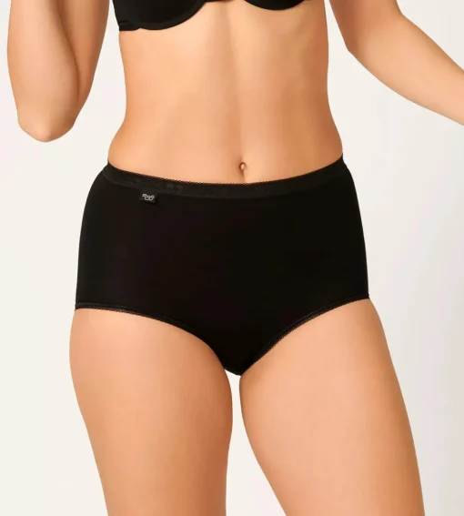 Sloggi Women Basic+ Maxi (1-pack), dames slip, zwart