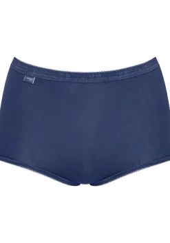 Sloggi Women Basic+ Maxi (4-pack), dames slip, wit, lichtblauw, donkerblauw, roze