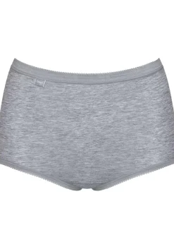 Sloggi Women Basic+ Maxi (3-pack), dames slip, wit, donkerblauw, grijs