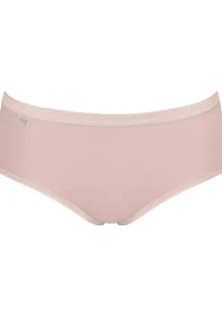 Sloggi Women Basic+ Midi (3-pack), dames slip, wit, roze, paars