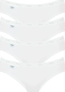 Sloggi Women Basic Mini, dames mini slip (4-Pack), wit