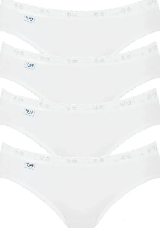 Sloggi Women Basic Mini, dames mini slip (4-Pack), wit