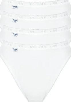 Sloggi Women Basic Tai, dames tai slip (4-Pack), wit