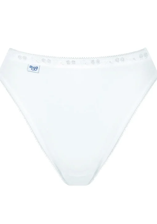 Sloggi Women Basic Tai, dames tai slip (4-Pack), wit