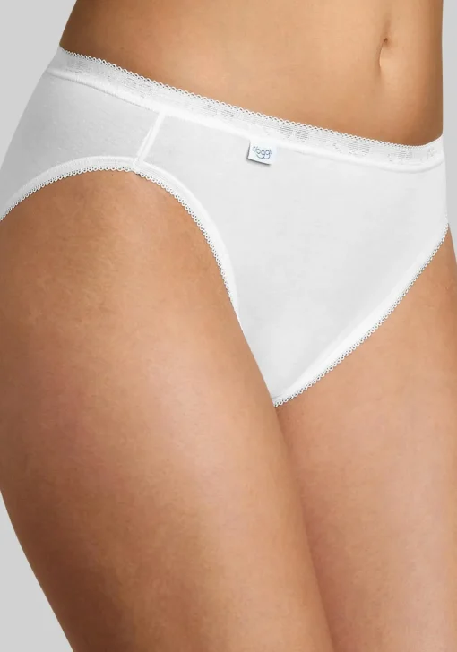 Sloggi Women Basic Tai, dames tai slip (4-Pack), wit