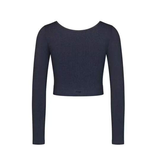 Sloggi Women EVER Infused Aloe Crop top LS (1-pack), dames korte top, donkerblauw