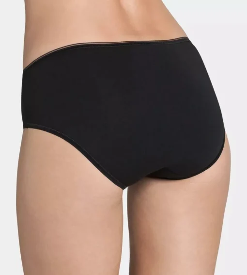 Sloggi Women Feel Sensational Midi (1-pack), dames slip, zwart