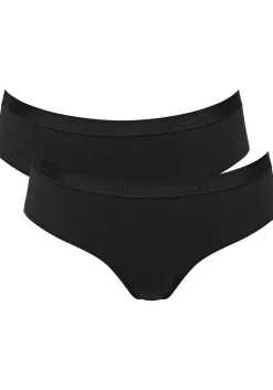 Sloggi Women GO Casual Hipster (2-pack), dames slip, zwart