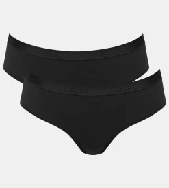 Sloggi Women GO Casual Hipster (2-pack), dames slip, zwart