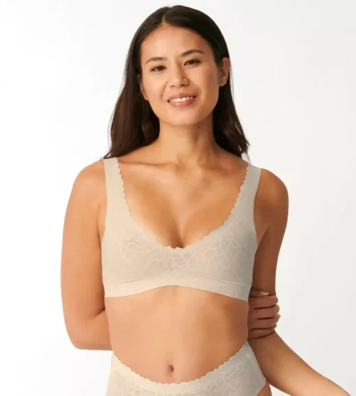 Sloggi Women ZERO Feel Lace 2.0 Bralette, bralette, beige