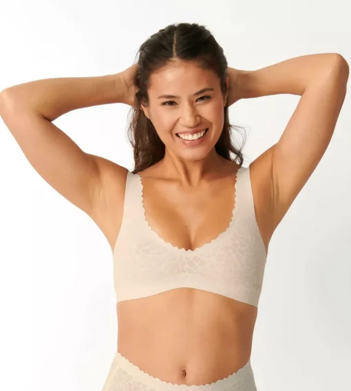 Sloggi Women ZERO Feel Lace 2.0 Bralette, bralette, beige