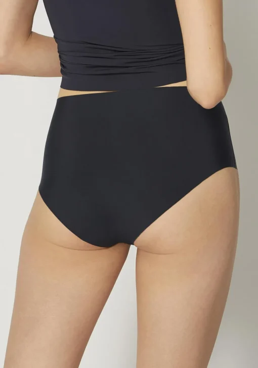 Sloggi Women ZERO Feel Maxi EX, onzichtbare hoge dames slip, zwart