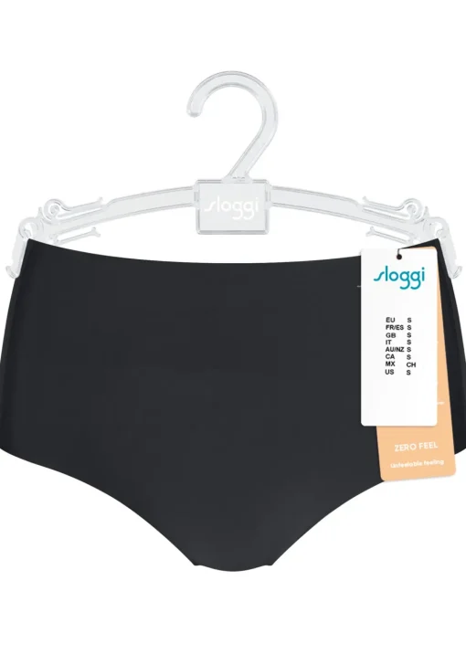 Sloggi Women ZERO Feel Maxi EX, onzichtbare hoge dames slip, zwart