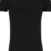 TEN CATE Basics men bamboo viscose T-shirt (1-pack), heren T-shirt V-hals, zwart
