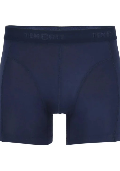TEN CATE Basics men bamboo viscose shorts (4-pack), heren boxers normale lengte, zwart, blauw en grijs