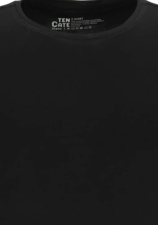TEN CATE Basics men bamboo viscose T-shirt (1-pack), heren T-shirt O-hals, zwart