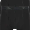 TEN CATE Basics men classic shorts met gulp (2-pack), heren boxers normale lengte, zwart