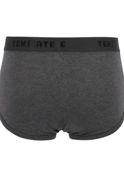 TEN CATE Basics men classic slip met gulp (2-pack), heren heupslips, antraciet grijs melange