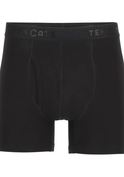 TEN CATE Basics men classic shorts met gulp (2-pack), heren boxers normale lengte, zwart