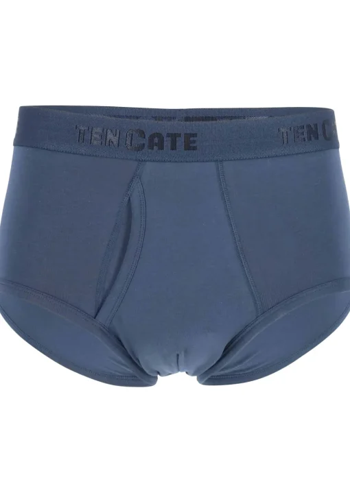 TEN CATE Basics men classic slip met gulp (2-pack), heren heupslips, blauw