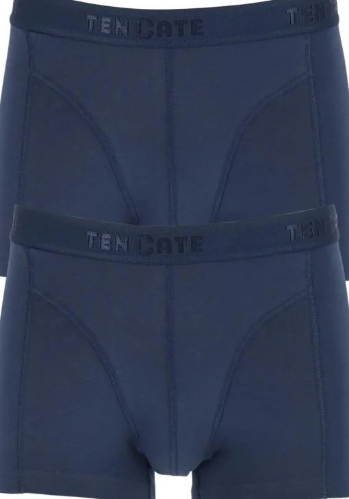 TEN CATE Basics men shorty (2-pack), heren boxers kort, blauw