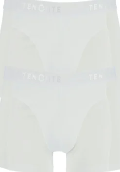 TEN CATE Basics men shorty (2-pack), heren boxers kort, wit