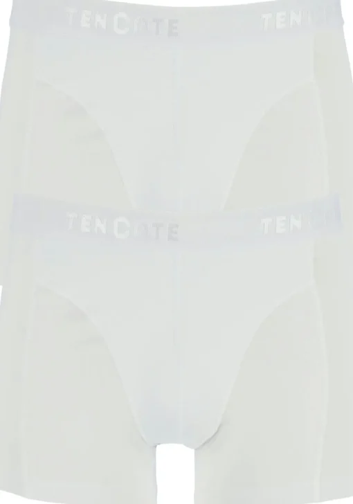 TEN CATE Basics men shorty (2-pack), heren boxers kort, wit