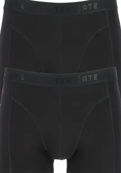 TEN CATE Basics men shorty (2-pack), heren boxers kort, zwart